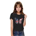 thumbnail image 5 of ZACPNCV July 4th Shirts for Boy Girl Crew Neck Short Sleeve Shirt Casual Graphic Patriotic Tunic Tops Summer T Shirts Black 9-10 Years, 5 of 9