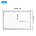 thumbnail image 2 of Unique Bargains A4 Magnetic Sign Holder, 4 Pack Magnetic Display Frame Self-Adhesive Picture Frame for Refrigerator, Silvery, 2 of 7