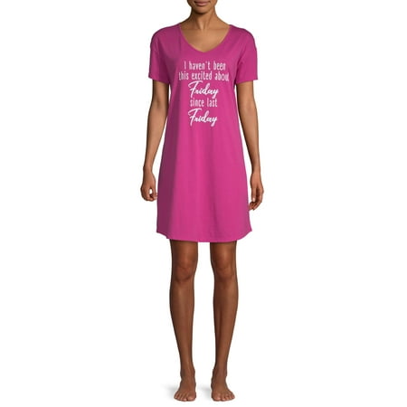 SECRET TREASURES WOMEN'S AND WOMEN'S PLUS ST SLEEPSHIRT FRIDAY