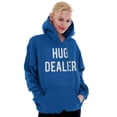 thumbnail image 4 of Funny Positivity Hug Dealer Joke Unisex Plus Fleece Graphic Hoodie Brisco Brands 4X, 4 of 5