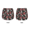 thumbnail image 5 of Lsque Autumn Forest Mushrooms Printed Women's Running Shorts with Liner Pockets,Elastic Quick Dry Workout Athletic Gym Yoga Shorts,Womens High Waist Shorts-Large, 5 of 9