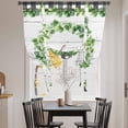 thumbnail image 3 of Spring Eucalyptus Leaves Tie Up Curtains for Windows, Adjustable Balloon Window Shades, Farmhouse Botanical Gray Wood Kitchen Window Treatments Adjustable Roll Up Curtain for Basement/Nursery 52"x45", 3 of 8