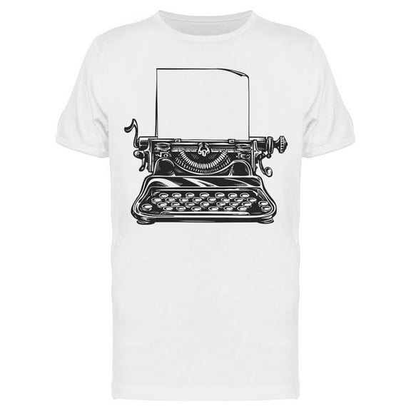 Vintage Mechanical Typewriter   T-Shirt Men -Image by Shutterstock, Male XX-Large