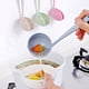thumbnail image 3 of Colador de cocina azul para filtrar alimentos de forma segura, 2 en 1, antiescaldaduras, con mango largo, 3 of 5