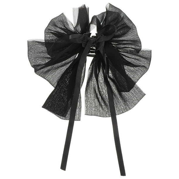 Pinza de lazo grande para mujer, elegante accesorio antideslizante para el cabello, pinza de lazo grande para el cabello, accesorio para peinado de cabello fino para uso diario
