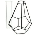 thumbnail image 6 of EXHUMKY Nordic Glass Vase Black for Home Decor 1 Set 6.3x6.3x9.1in, 6 of 8