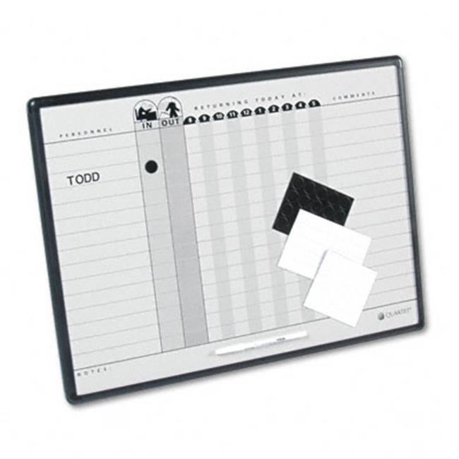 Quartet 781G Magnetic Employee In/Out Board Porcelain 24 x 18 Gray ...