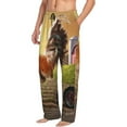 thumbnail image 6 of Kdxio Country Farm Morning Rooster Print Men's Sleep Pajama Pant Lounge Pants with Pockets-Small, 6 of 6