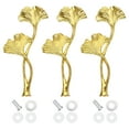 thumbnail image 1 of Uxcell Soporte para Pasteles de 1 Nivel, Juego de 3 Soportes de Metal para Postres, Dorado (Flor), 1 of 7