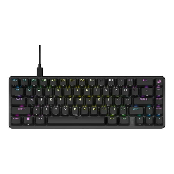 CORSAIR K65 PRO MINI RGB - Keyboard - 65%, gaming - backlit - USB - US English - key switch: CORSAIR OPX RGB