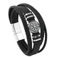 thumbnail image 1 of Pulsera Xtellar Cuero Vikinga Vegvisir Valknut Hombre Mujer, 1 of 4