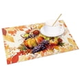 thumbnail image 7 of SUNOLIFE Fall Pumpkins Placemats Set of 4,Autumn Thanksgiving Party Table Decorations 12x18 inch, 7 of 7