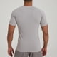 thumbnail image 5 of Blusas y camisas de cuello redondo y manga corta para hombre. Jersey deportivo de alta elasticidad acanalado con inserción en los hombros de color liso para hombre. Blusas de poliéster de manga corta, 5 of 8