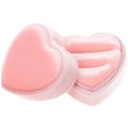 thumbnail image 1 of Caja de almacenamiento para anillos en forma de corazón, ideal para ceremonias de boda, propuestas y compromisos., 1 of 7