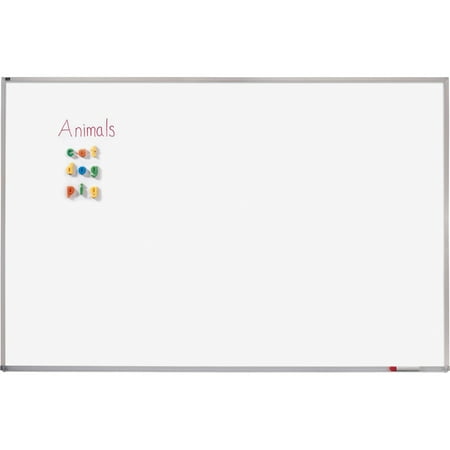 Quartet Porcelain Magnetic Whiteboard, 72" x 48", Aluminum Frame