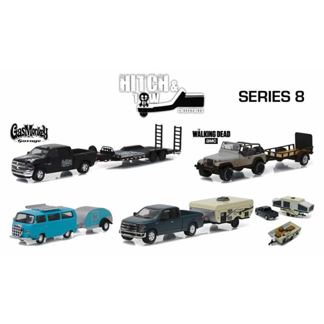 GreenLight GRE32080-CASE 12 Piece Hitch & Tow Series 8 Model Car