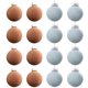 thumbnail image 1 of Xihbxyly Bolas de Navidad Flocadas, Elegantes Adornos Marrones, Textura Flocada Retro, Fáciles de Colgar, Decoración Versátil para El Hogar, Festivales Navideños, Tamaño de 6 Cm, 15 Unidades, 1 of 6