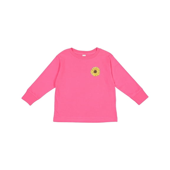 Inktastic Pocket Full of Sunshine Sunflower Boys or Girls Long Sleeve Toddler T-Shirt