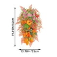 thumbnail image 2 of Fall Wreaths for Front Door,Autumn Maples Leaf Pumpkin Berry Wreath,Large Hanging Garland Fall Harvest Swag for Home Festival Indoor Outdoor Decoration-19.68*11.8Inch, 2 of 8