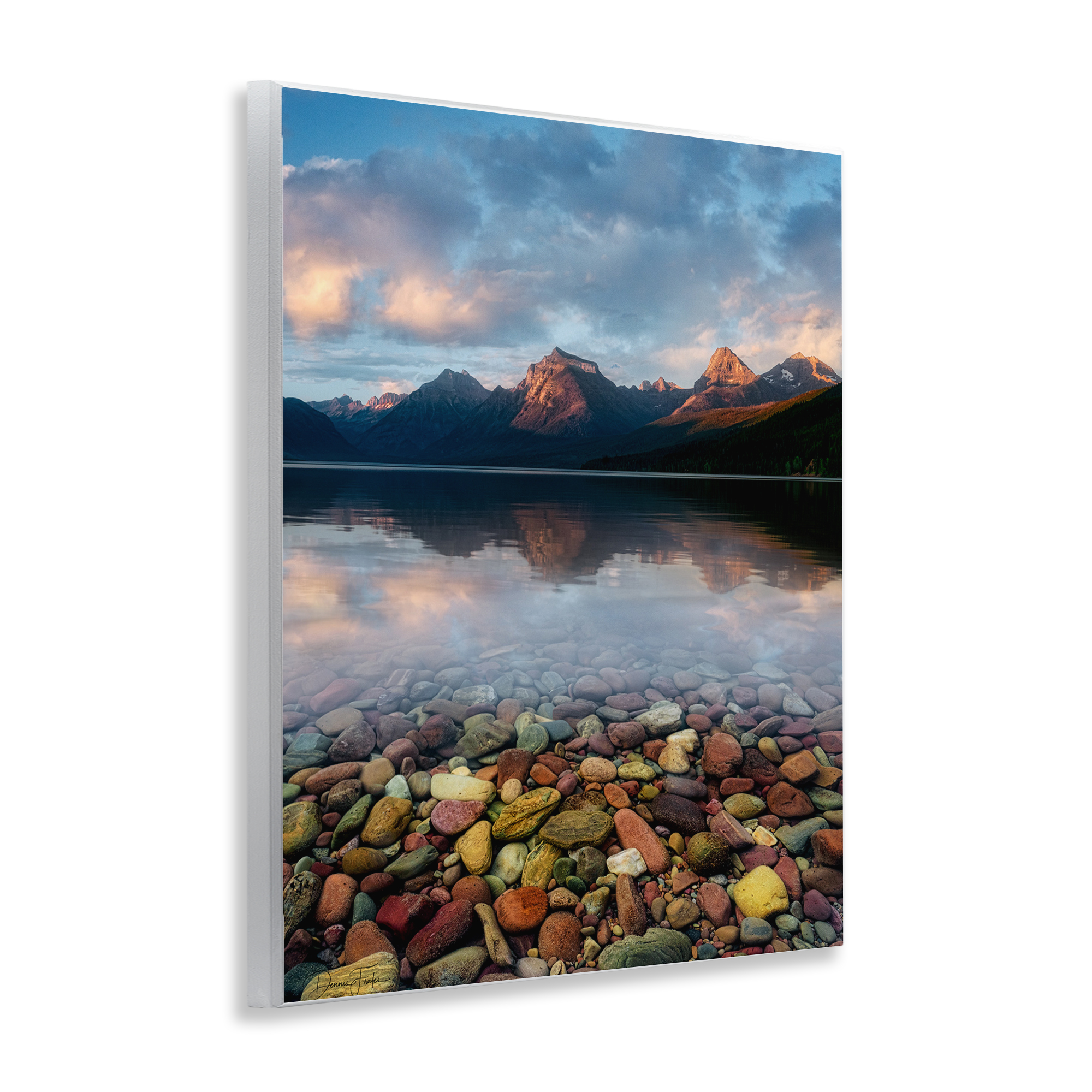Stupell Industries Clear Water Pebbles Landscape Photography Unframed Art Print Wall Art, 11 x 14