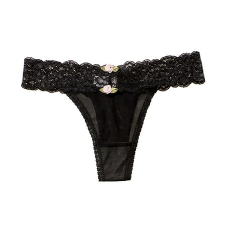 Xiaoxatg Sexy Panties for Women Women s Low Waist Lace Briefs Solid Color Crotch Underwear Panties Comfort Choice Panties plus Size