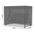 thumbnail image 3 of AMERTEER Housse Imperméable pour Balançoire 3 Places de Jardin/patio/extérieur, Protège-Meubles pour Hamac, 3 of 16