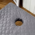 thumbnail image 3 of DOLITY Draps de Lit de Salon Spa Table de Massage avec Trou Gris, 3 of 9