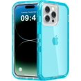 thumbnail image 1 of Heavy Duty Shockproof Protection Phone Cases, Anti-Drop, Triple Layer Transparent Protective Cover Compatible with iPhone 15 Pro, 1 of 8