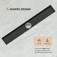 thumbnail image 4 of 24 inch Linear Shower Drain with Removable Square Hole Panel by Using Matte Black 304 Stainless Steel Process, Linear Drain Equipped with Adjustable Feet and Hair Strainer, 4 of 10