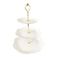 thumbnail image 1 of European Embossed 3 Tier Cake Stand Multifunctional Dessert & Display Rack For Home Party Afternoon Tea, 1 of 4