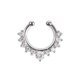 thumbnail image 4 of Minnieouse Anillo de nariz falso, tachuelas, aleación de moda, para el cuerpo, Clip para el tabique, accesorios de joyería Type2 NO2, 4 of 6
