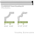 thumbnail image 6 of 1 3/4"H x 1/2"P x 94 1/2"L Claremont Panel Moulding, 6 of 10