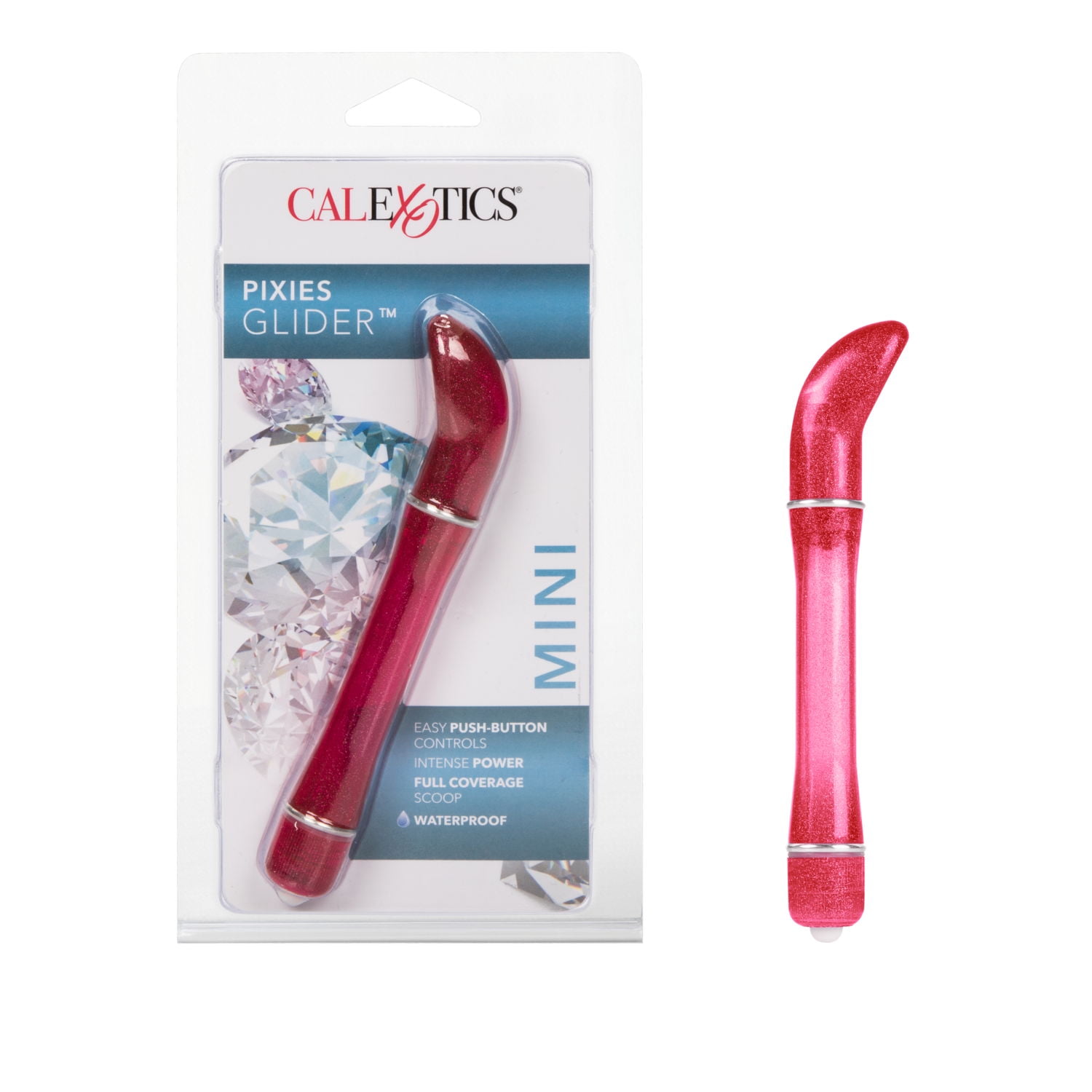 CalExotics Pixies Glider Full Coverage Scoop Powerful Vibrator - Red