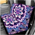 thumbnail image 3 of Binienty Boho Mandala Car Seat Covers With Matching Steering Wheel Cover Car Seat Belt Strap Covers Shoulder Cushion Pad Universal Automotive Bucket Cushion Cover Full Set of 14 Pack, 3 of 8