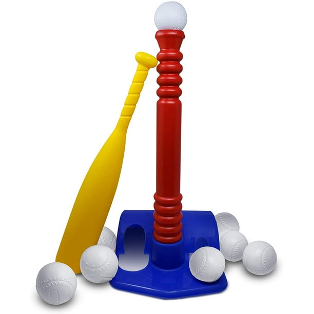 TBall Set, with 8 Balls Toddlers / Kids Tee Ball Sports Toy