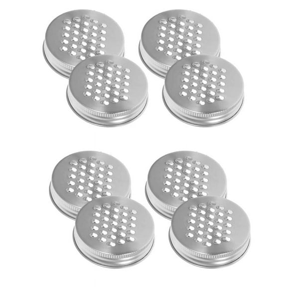 8PCS 70MM Jar Metal Grater Lid Grater Shredder Lid for Jar Stainless Steel Wide Jars with Lids