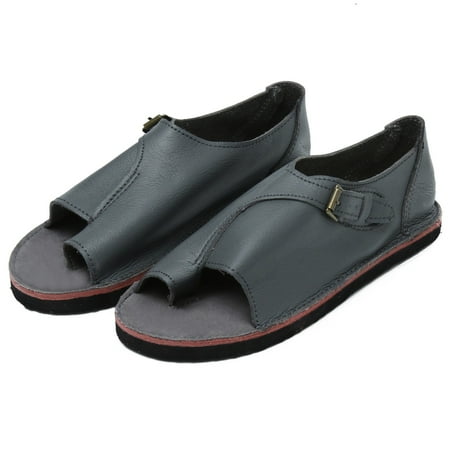 

Summer Women s Sandals Retro Buckle-Strap Sandals Flat Bottom Roman Ladies Shoes