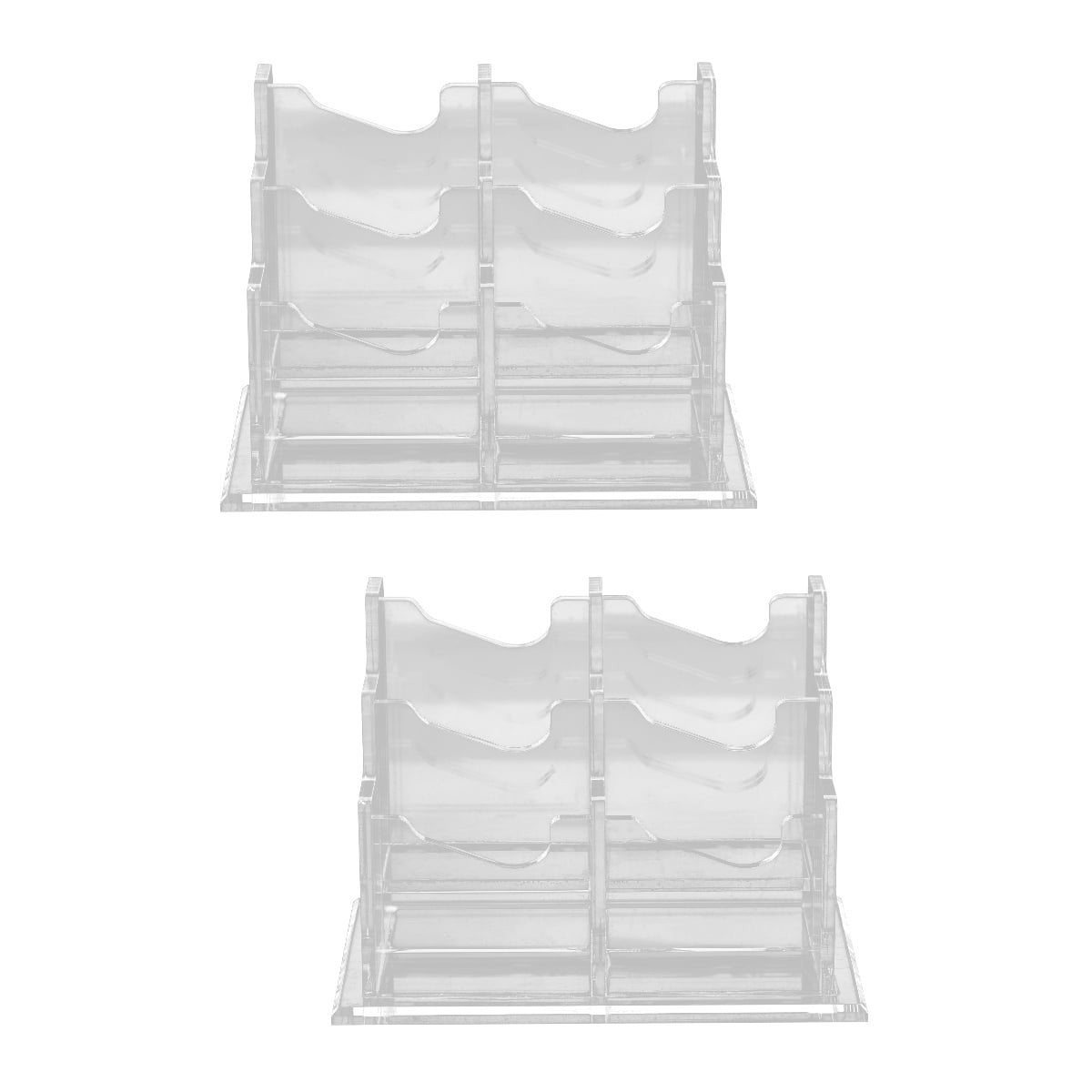 FRCOLOR 2pcs Business Cards Holder Name Cards Container Cards Storage Holder Office Supply