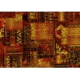 thumbnail image 1 of Ahgly Company Indoor Rectangle Patchwork Yellow Transitional Area Rugs, 5' x 7', 1 of 4