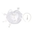 thumbnail image 6 of Ukumplol Women's Fascinators Kentucky Derby Hats for Women Tea Party Hats for Women 2023 Fascinator Hat Flower Feather Mesh Tea Party Hairband for Women Fascinators Hats for Women White 1 One Size, 6 of 7