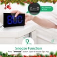 thumbnail image 4 of VicTsing Digital Alarm 5 Inch Dimmable LED Screen, Kids Clock with Snooze Function, 12 Or 24 Hour, USB Port and Battery Backup for Bedroom Livingroom Office Without Adapter, 4 of 8