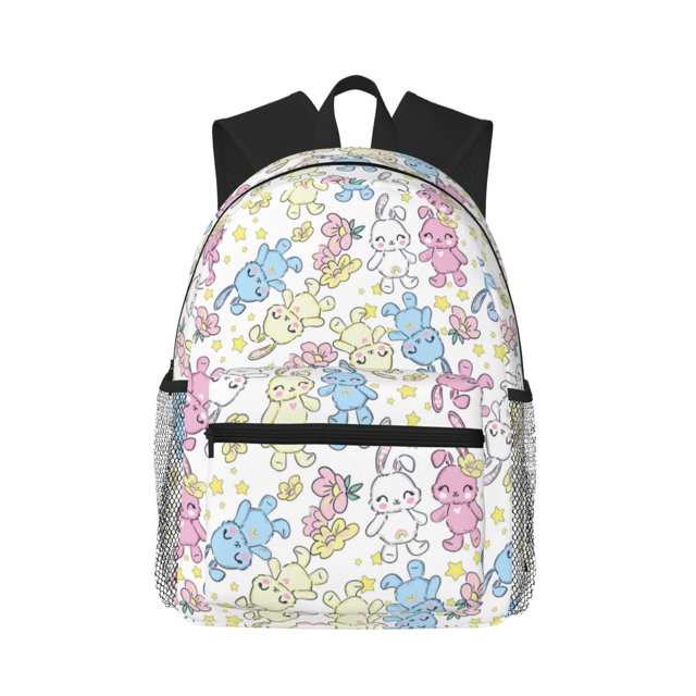 Fotbe Cartoon Bunny Mochila Ligera Casual para Laptop para Hombres y Mujeres, Mochila Impermeable de Uso Diario, Mochila para Universidad