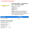 thumbnail image 2 of Rear Shock Absorber - Compatible with 1997 - 1999 Ford F-250 4WD 1998, 2 of 2