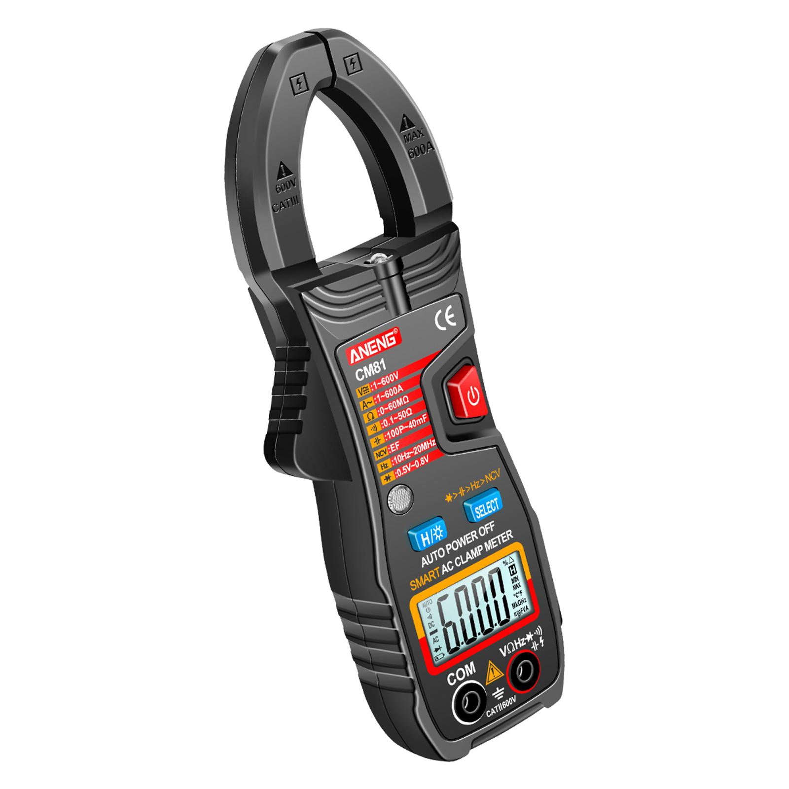 funtasica Clamp Multimeter, Premium Digital Clamp Meter Current Professional Multipurpose Voltages Tester 6000 Count for Home Appliance