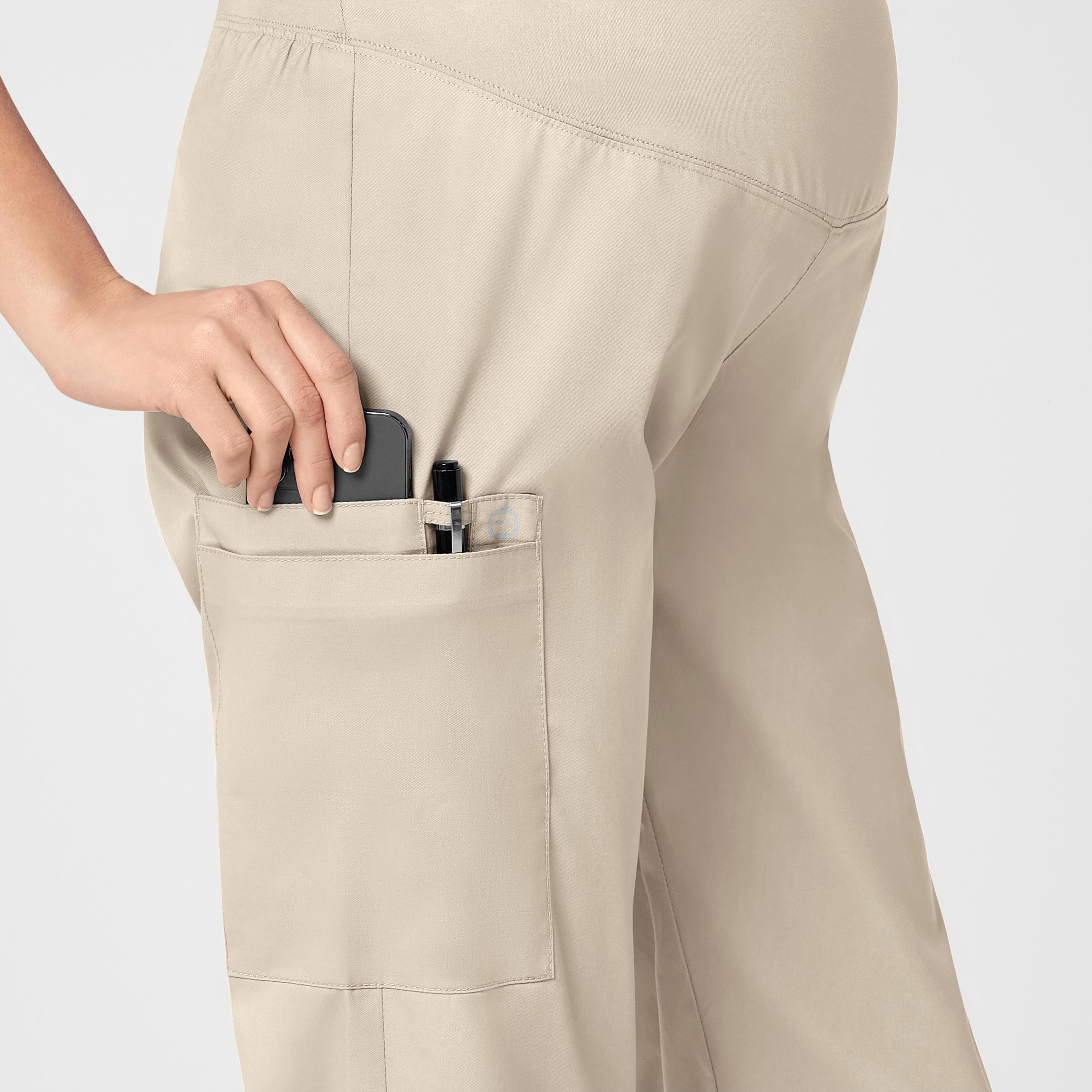 WonderWink WonderWORK 545-Maternity Cargo Scrub Pant