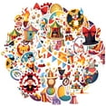 thumbnail image 2 of 35pcs-50pcs Adorable Animal Stickers Funny Clown Stickers Colorful Carnival Stickers for Luggage Laptop Suitcase, 2 of 9