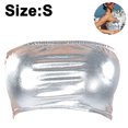 thumbnail image 1 of Top de tubo corto sin tirantes brillante para mujer, disfraz de escenario, pecho envuelto, charol, Top de tubo de Color sólido, camisa con fondo, traje de rendimiento, 1 of 8