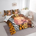 thumbnail image 3 of Castle Fairy Kawaii Capybara Bedding Comforter Set,Animal Print Patchwork Full Bedding Set, 3 of 8