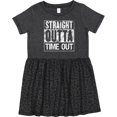 thumbnail image 3 of Inktastic Straight Outta Time out Girls Toddler Dress, 3 of 5