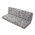 thumbnail image 2 of Housse de Futon Sans Accoudoirs, Housse de Canapé Pliant Extensible Élastique, Mobilier de Canapé pour F, 2 of 8